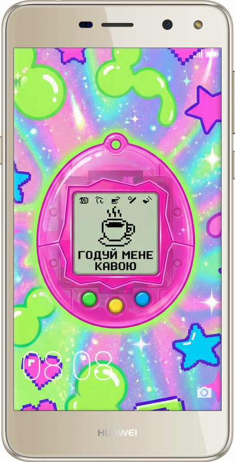 2D пластиковий чехол Y2K Aesthetic Retro Pet: Годуй мене кавою для Huawei Y5 2017 - 6784t-992 изображение 