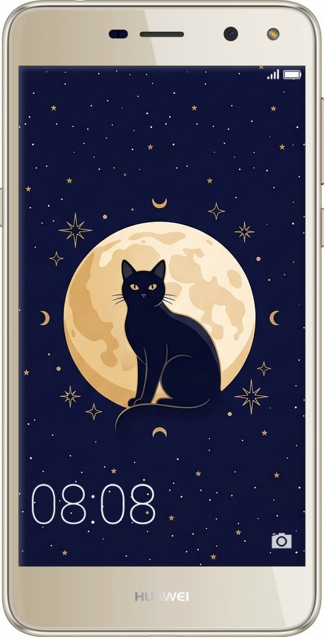 2D пластиковый чехол Cute Cat Celestial/Witchy для Huawei Y5 2017 - 6787t-992 изображение 