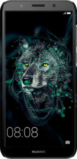 3D пластиковий матовий чехол Wolf для Huawei Honor 7A - 6610m-1805 изображение 