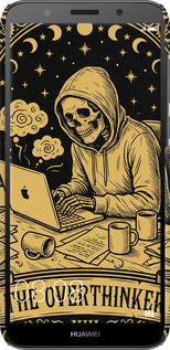3D пластиковый матовый чехол The Overthinker для Huawei Y5 2018 - 6774m-1500 изображение 