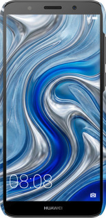 3D пластиковый матовый чехол Liquid Chrome для Huawei Y5 2018 - 6781m-1500 изображение 