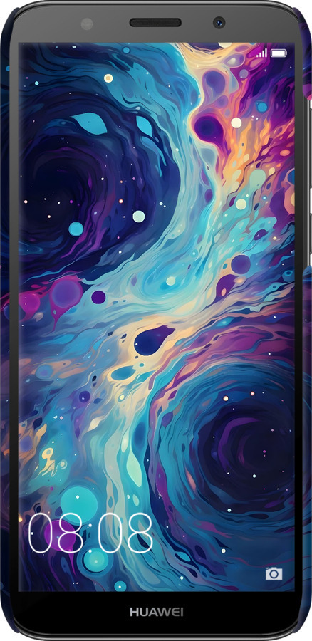 3D пластиковий матовий чехол Арт акварель для Huawei Honor 7A - 6329m-1805 изображение 
