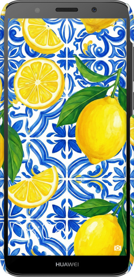 3D пластиковый матовый чехол Grocery Girl Italian Summer для Huawei Honor 7A - 6766m-1805 изображение 