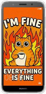 Силіконовий протиударний с посиленими кутами чехол Funny Cat для Huawei Y5 2018 - 6786sp-1500 изображение 