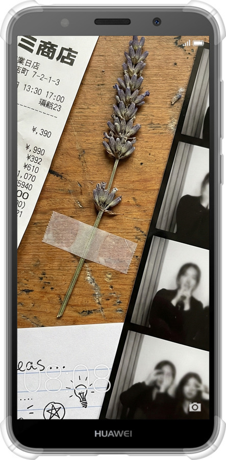 Силіконовий протиударний с посиленими кутами чехол Aesthetic Scrapbook Collage для Huawei Y5 2018 - 6773sp-1500 изображение 