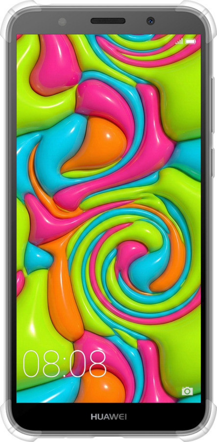 Силіконовий протиударний с посиленими кутами чехол Y2K Jelly Dream для Huawei Y5 2018 - 6780sp-1500 изображение 