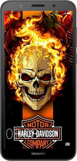 2D пластиковий чехол Харлей девидсон для Huawei Honor 7A - 6370t-1805 изображение 