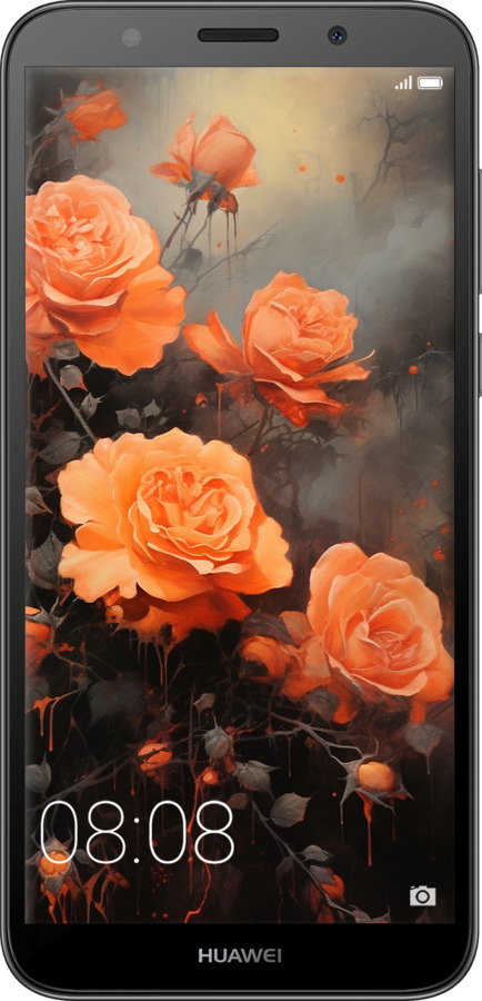 2D пластиковий чехол Оранжеві троянди для Huawei Y5 2018 - 5944t-1500 изображение 