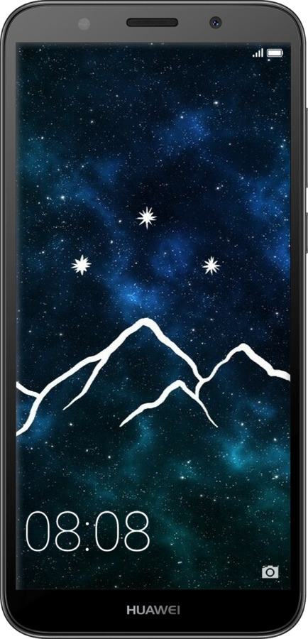 2D пластиковый чехол Горы и звезды нарисованы на фоне галактики для Huawei Y5 2018 - 6490t-1500 изображение 