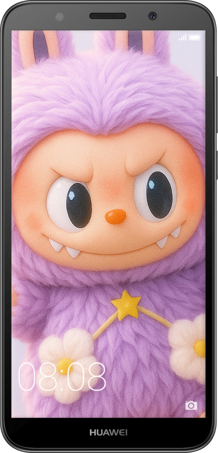 Силиконовый чехол Лабубу для Huawei Y5 2018 - 6708u-1500 изображение 