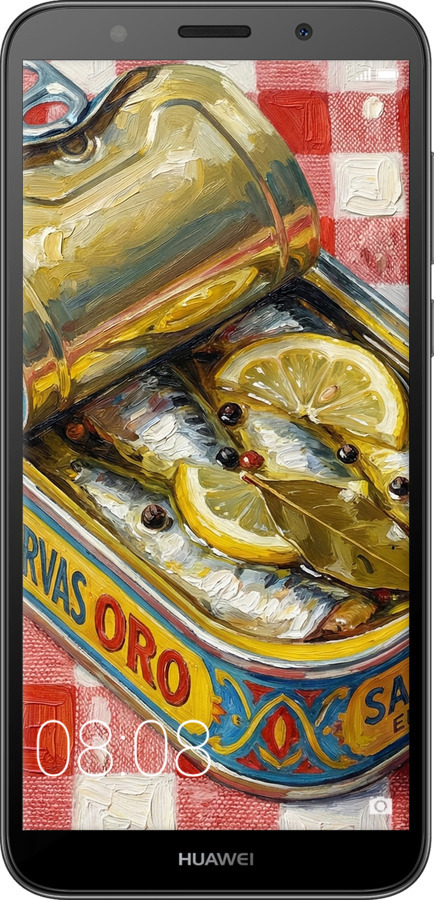 Силиконовый чехол Vintage Sardine Tin Phone для Huawei Y5 2018 - 6772u-1500 изображение 