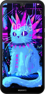 TPU чехол Кот панк для Huawei Y5 2019 - 6311b-1695 изображение 
