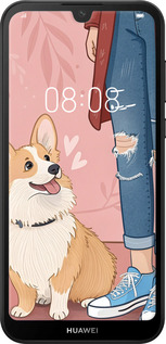 TPU чехол Корги 3 для Huawei Y5 2019 - 6707b-1695 изображение 