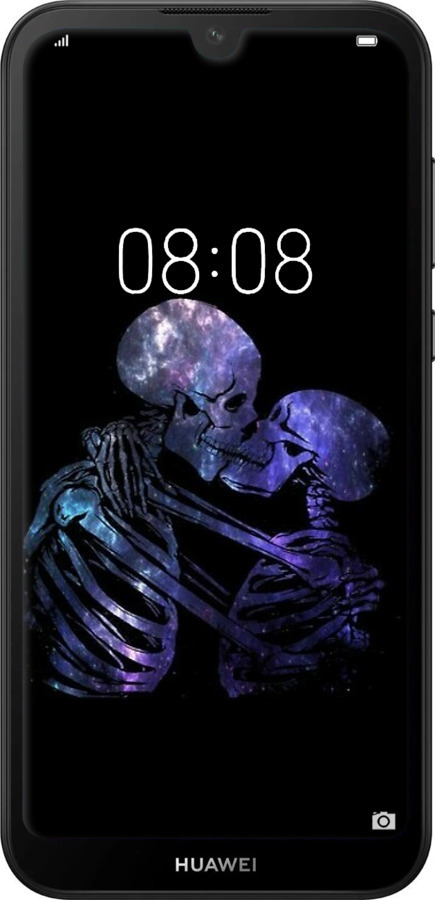 TPU чехол С изображением скелета для Huawei Y5 2019 - 6537b-1695 изображение 