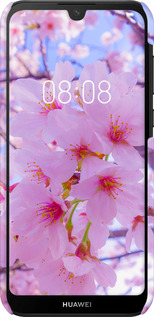 3D пластиковий матовий чехол Сакура для Huawei Y5 2019 - 6029m-1695 изображение 