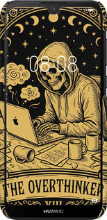 3D пластиковий матовий чехол The Overthinker для Huawei Y5 2019 - 6774m-1695 изображение 