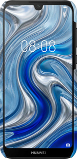 3D пластиковый матовый чехол Liquid Chrome для Huawei Y5 2019 - 6781m-1695 изображение 