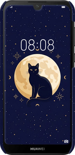 3D пластиковый матовый чехол Cute Cat Celestial/Witchy для Huawei Y5 2019 - 6787m-1695 изображение 
