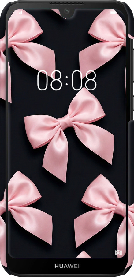 3D пластиковый матовый чехол Coquette Ribbons Dark Coquette для Huawei Y5 2019 - 6767m-1695 изображение 