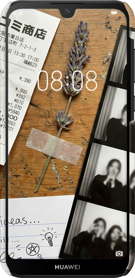 3D пластиковий матовий чехол Aesthetic Scrapbook Collage для Huawei Y5 2019 - 6773m-1695 изображение 