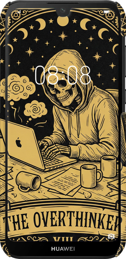 3D пластиковий матовий чехол The Overthinker для Huawei Y5 2019 - 6774m-1695 изображение 