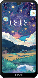 Силиконовый чехол Креативный арт для Huawei Y5 2019 - 6322u-1695 изображение 