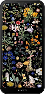 Силиконовый чехол С цветами для Huawei Y5 2019 - 6422u-1695 изображение 