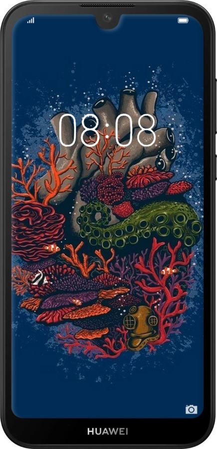 2D пластиковый чехол Сердце моря для Huawei Y5 2019 - 6506t-1695 изображение 