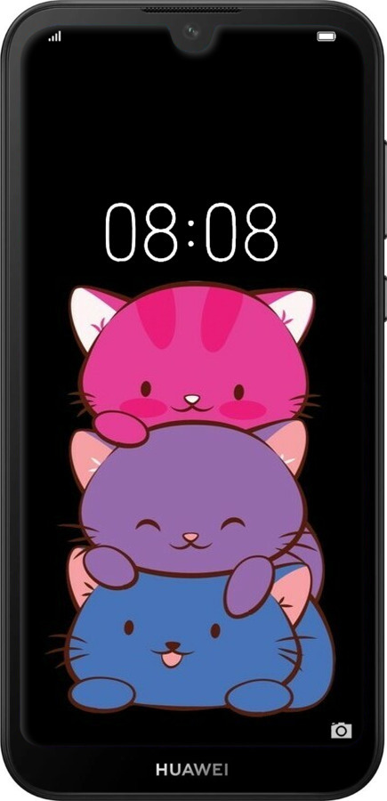 Силіконовий чехол Милі котятка для Huawei Y5 2019 - 6518u-1695 изображение 