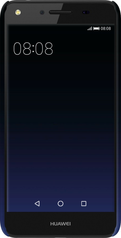 3D пластиковый матовый чехол Градиент в тёмно - синем стиле для Huawei Y5 II - 6542m-496 изображение 