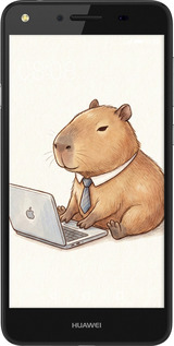 2D пластиковый чехол Funny Capybara CEO Working для Huawei Y5 II - 6777t-496 изображение 