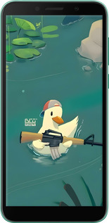 TPU чехол Каченя з автоматом для Huawei Y5p - 6356b-1936 изображение 