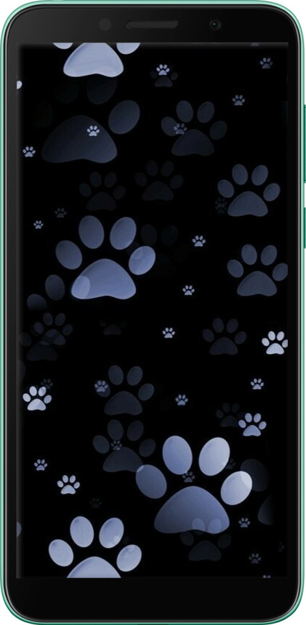 TPU чехол С синими отпечатками лап для Huawei Y5p - 6441b-1936 изображение 