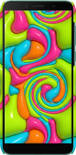 3D пластиковый матовый чехол Y2K Jelly Dream для Huawei Y5p - 6780m-1936 изображение 