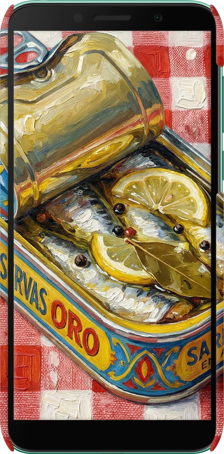 3D пластиковый матовый чехол Vintage Sardine Tin Phone для Huawei Y5p - 6772m-1936 изображение 