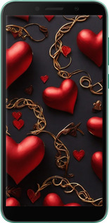 Силіконовий чехол Сердечки для Huawei Y5p - 5831u-1936 изображение 