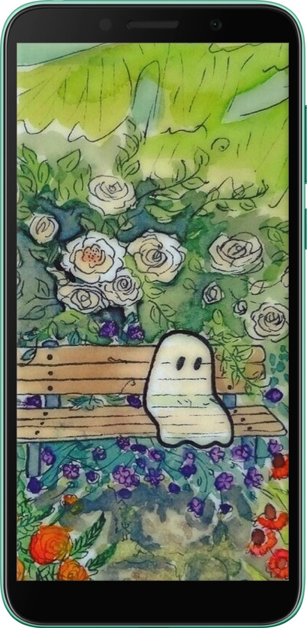 2D пластиковый чехол Грустное привидение для Huawei Y5p - 6403t-1936 изображение 