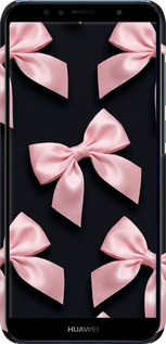 3D пластиковый матовый чехол Coquette Ribbons Dark Coquette для Huawei Y6 2018 - 6767m-1637 изображение 