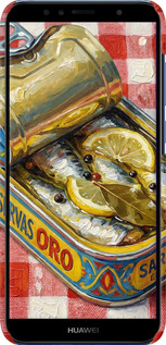 3D пластиковый матовый чехол Vintage Sardine Tin Phone для Huawei Y6 2018 - 6772m-1637 изображение 