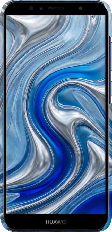 3D пластиковый матовый чехол Liquid Chrome для Huawei Y6 2018 - 6781m-1637 изображение 