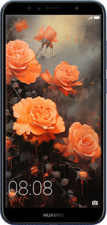 2D пластиковый чехол Оранжевые розы для Huawei Y6 2018 - 5944t-1637 изображение 