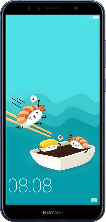 2D пластиковий чехол Суші для Huawei Y6 2018 - 6354t-1637 изображение 