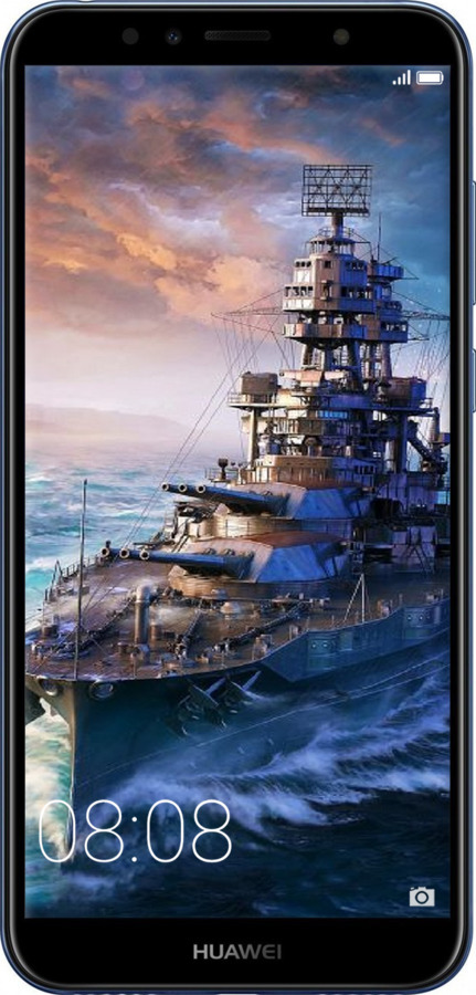 2D пластиковый чехол Военный корабль, world of tanks, wargaming для Huawei Y6 2018 - 6461t-1637 изображение 