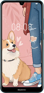 TPU чехол Корги 3 для Huawei Y6 2019 - 6707b-1666 изображение 