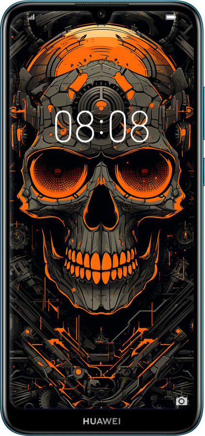 TPU чехол Череп для Huawei Y6 2019 - 5952b-1666 изображение 