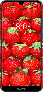 3D пластиковий матовий чехол Полуниця для Huawei Y6 2019 - 6020m-1666 изображение 