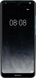 3D пластиковий матовий чехол Голубые облака, Голубая луна для Huawei Y6 2019 - 6396m-1666 изображение 