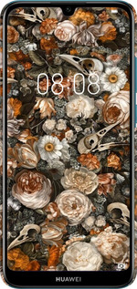 3D пластиковый матовый чехол В стиле барокко-мрачный для Huawei Y6 2019 - 6404m-1666 изображение 