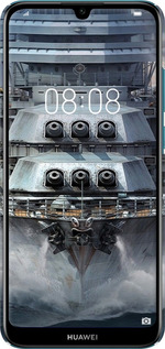 3D пластиковий матовий чехол Лінкор, world of tanks, wargaming, військовий корабель для Huawei Y6 2019 - 6453m-1666 изображение 