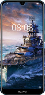 3D пластиковий матовий чехол Військовий корабель, world of tanks, wargaming для Huawei Y6 2019 - 6461m-1666 изображение 